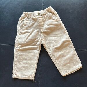 Kids Cream Corduroy Pants